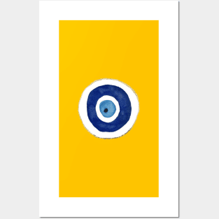 Evil Eye Gold Posters and Art